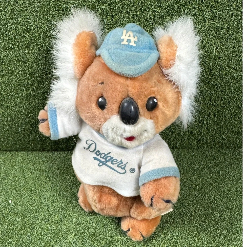 Vintage Los Angeles Dodgers Koala Plush Toy‎ MLB Baseball Fan Mascot 10in